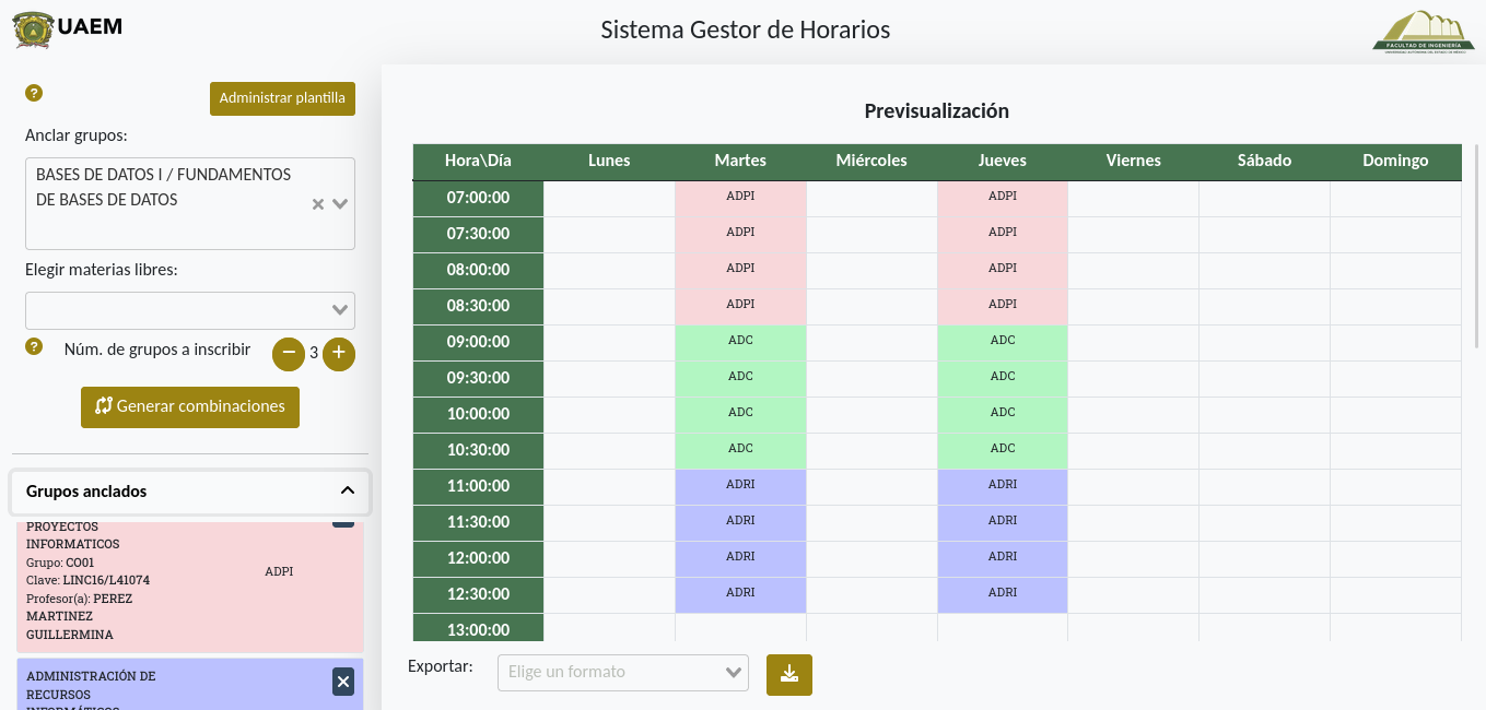 UI of the third iteration